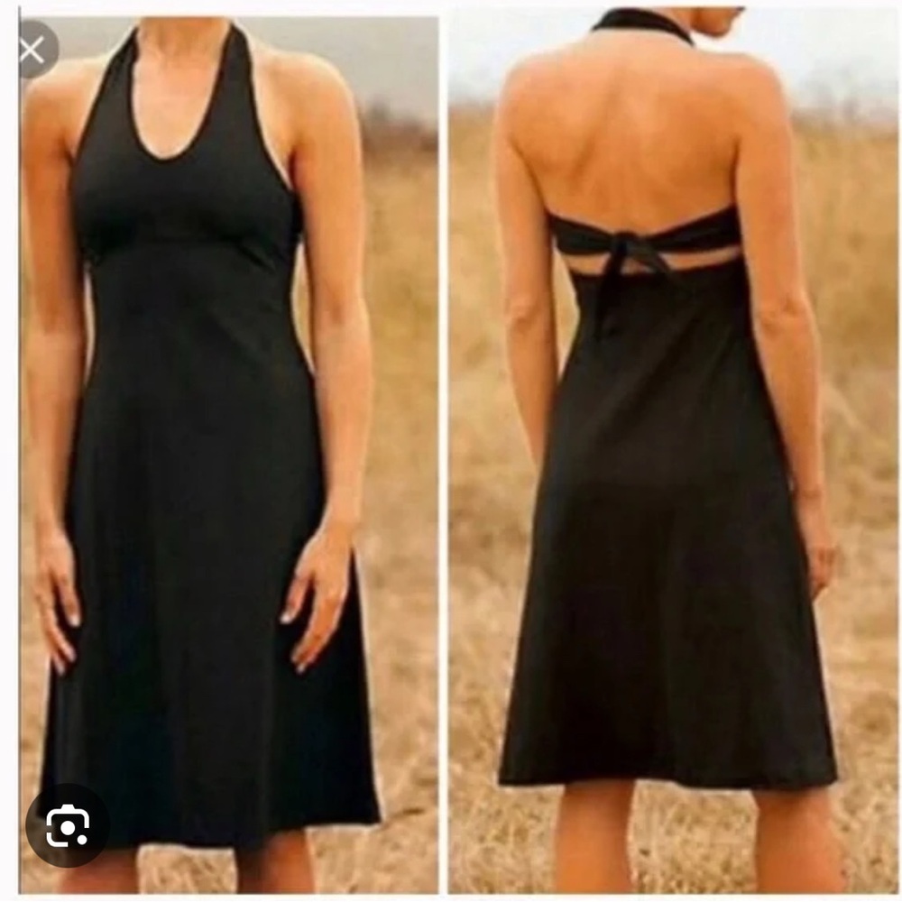 Patagonia Teal Backless Halter Sundress